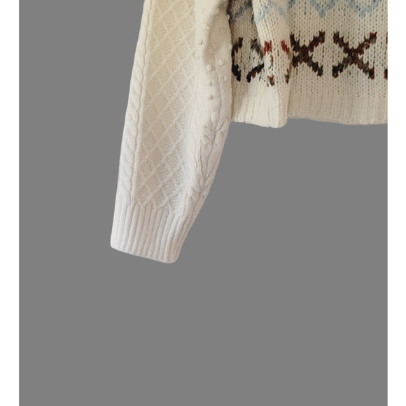 NWT Anthropologie Plush Cropped Pullover Sweater - M/L Petite - Picture 7 of 10